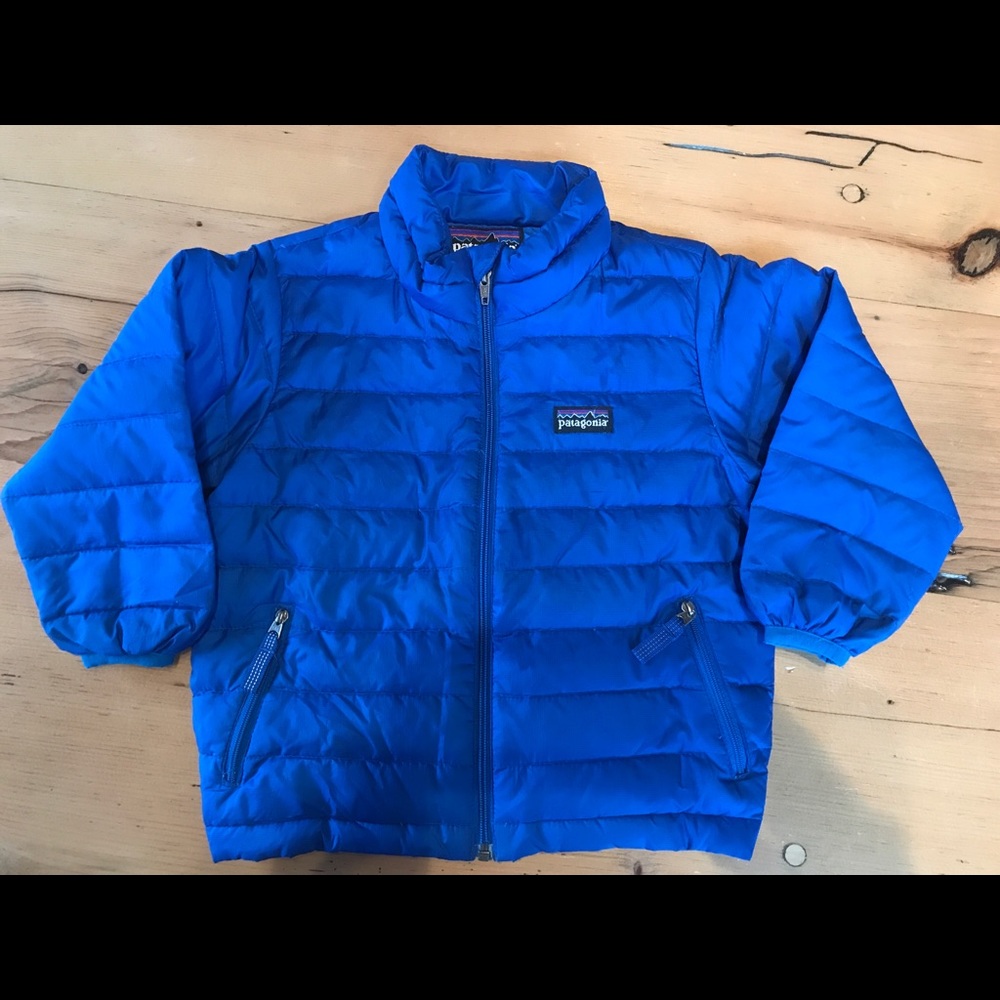 Patagonia baby down sweater 2T blue